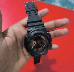 Original Casio G-Shock GA-110-1BDR Black Analog