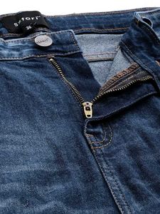 Sztori Women Mid Rise Dark Blue Jeans