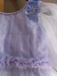 Blue Tulle Party Dress