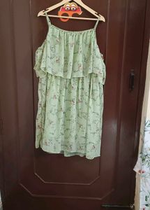 Light Green Frilled Dress