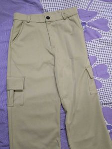 Beige Cargo Pants