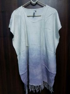 Ombre Fringe Cover-Up Tunic
