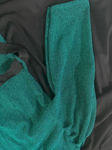 Green Shimmer Glitter Dress