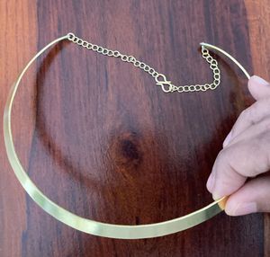 Gold finish Neck Cuff Choker