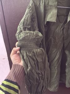 Olive Green Blouse
