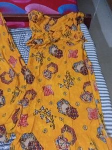 Skirt Plazzo  With Kurti Bell Sleeves