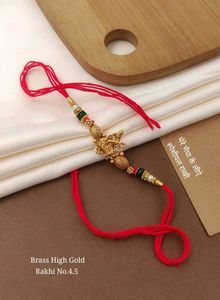 Brass High Gold Rakhi