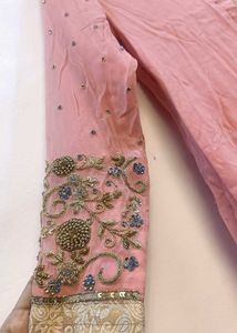 Embroidered Pink Kurta