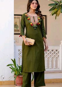 Elegant Maroon Kurta Palazzo Set