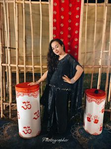 Elegant Black indo-western