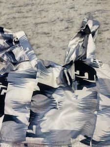 Ruffled Palm Print Tank Top