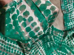 Green Patterned Vintage Top
