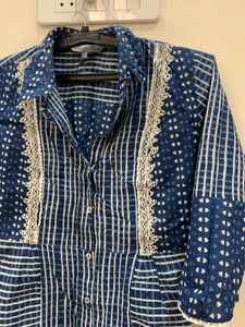 Aarke By Ritu Kumar Blue Striped Kurta