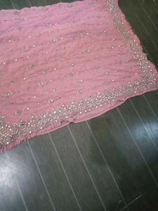 Pink Embellished Ethnic Skirt