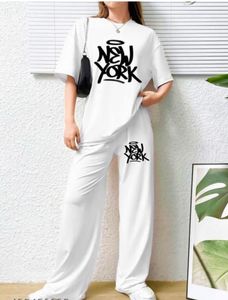 *Stylish New York Print Top & Bottom Set