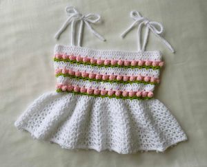 Crochet Tulip 🌷 Ruffle Top