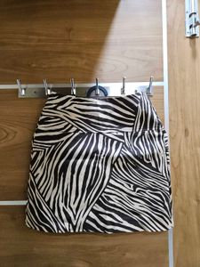 Zebra Print Mini Skirt