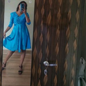 Satin Blue dress