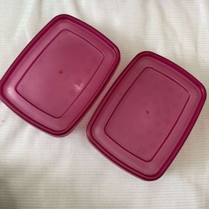 set of 2 boxes purple