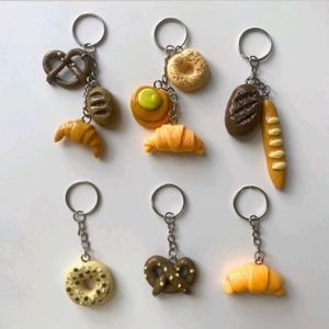 Clay Bread &amp; Dessert Charms 😋🥞🥐🧁