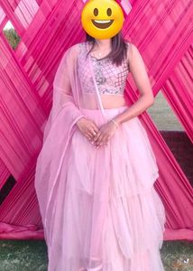 Elegant Pink Lehenga Choli Set