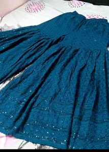 blur anarkali dupatta set 💙