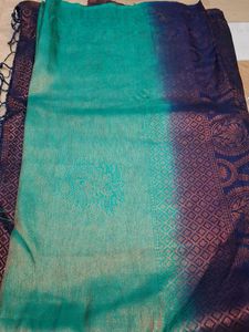 Green &amp; Navy Dupatta