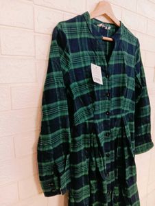 Green Plaid Dress