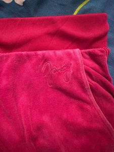 Juicy Couture Pink Velour Track Pants