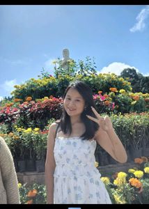 Floral White Dress