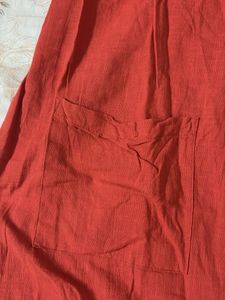 Red Button-Down Dress