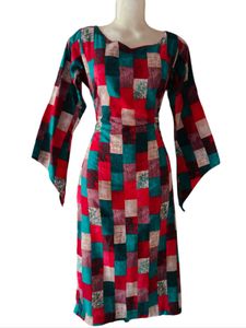 Patchwork Print Dress