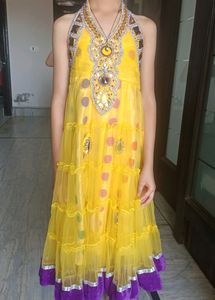 Long Gwon With Legging Dupatta