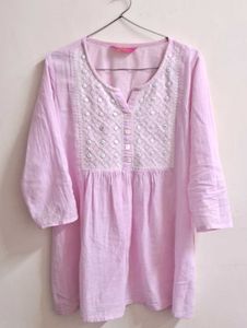 Pink Short Kurti Top