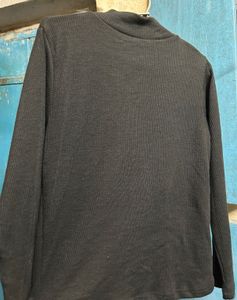 Black Turtle Neck Top