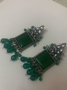 Green Earrings