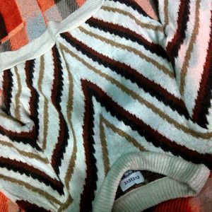 Striped V-Neck Sweater