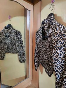 Leopard Print Crop Top