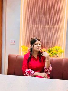 Red Embroidered Kurta Set