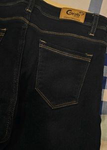 grab high navy blue slim fit jeans