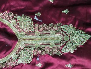 maroon festive unstitched outfit