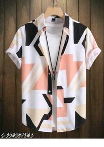 Cool Geometric Print Shirt