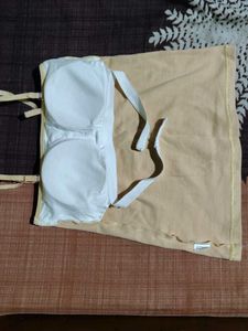 Camisole &amp; Slip Padded Beige Colour