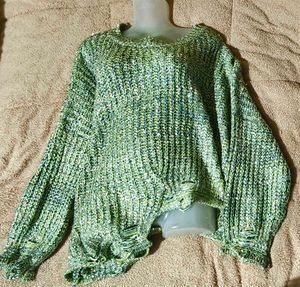 Korean Distressed Sweater