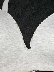 Gry Cotton Paded Bra