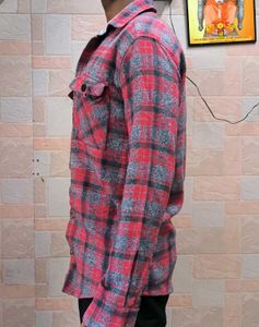 Red &amp; Black Plaid Flannel Shirt