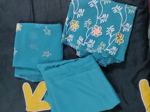 Sky Blue Suit Material