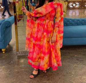 Elegant Floral Anarkali Suit