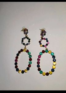 Colorful Circle Earrings