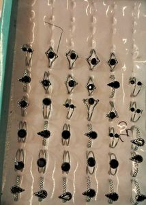 Pack Of 25 adjustable Silver Rings